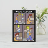 Wo ist die schwarze Flatcard? (Stehend Vorderseite)