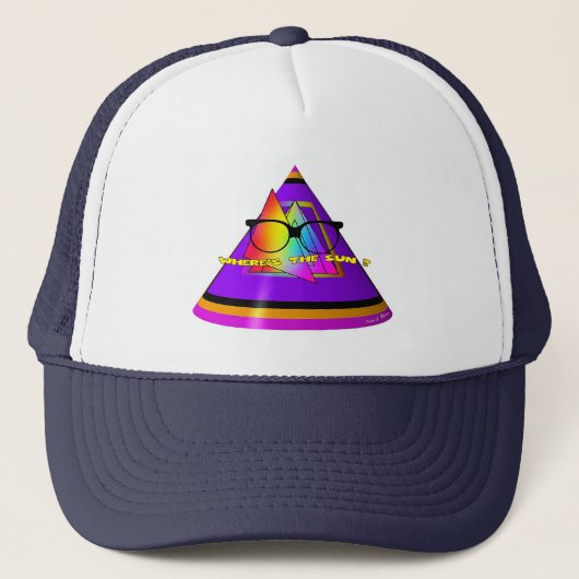 Wo ist die Sonne? Truckerkappe (Vorderseite)