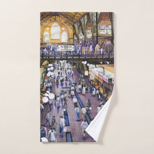 Wo ist die Wasserklammer der Frau? Budapest Badhandtuch Set (Handtuch)