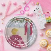 Wo ist die Weihnachtsfeier? Pappteller (Party)