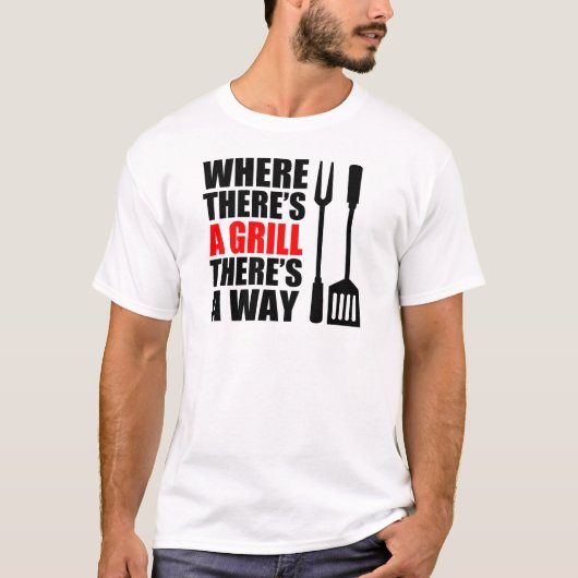 Wo ist ein Grill? T-Shirt (Vorderseite)