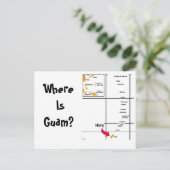 Wo ist Guam? Postkarte (Stehend Vorderseite)