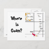 Wo ist Guam? Postkarte (Vorne/Hinten)