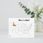 Wo ist Idaho? Postkarte (Stehend Vorderseite)