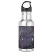 Wo ist Ihr Fokus? Typografie rustikale abstrakte 2 Edelstahlflasche (Vorderseite)