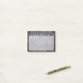 Wo ist Ihr Fokus? Typografie rustikale abstrakte 2 Post-it Klebezettel (Auf Schreibtisch)