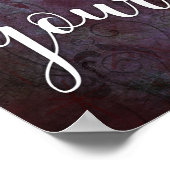 Wo ist Ihr Fokus? Typografie rustikale abstrakte 2 Poster (Ecke)