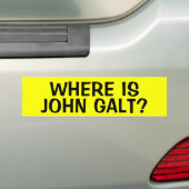 WO IST JOHN GALT? AUTOAUFKLEBER (Auf Auto)