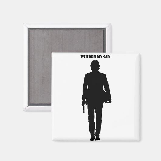 Wo ist mein Auto? Magnet (Vorderseite/Rückseite)