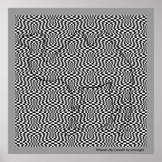 Wo ist mein Camel Pop Art Poster? Poster (Vorne)