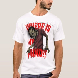 Wo ist mein Geist?! Zombie Halloween Design T-Shirt