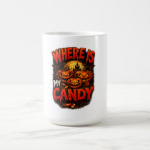 Wo ist mein Halloween-Kürbis-T-Shirt mit Süßigkeit