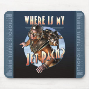 Wo ist mein Jetpack? Mausunterlage Mousepad
