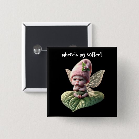 Wo ist mein Kaffee! Button (Vorne & Hinten)