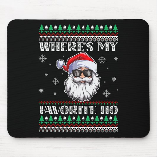 Wo ist mein Liebling Weihnachten Mousepad (Vorne)