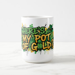 Wo ist mein Pot of Gold St. Patrick's Day Kaffeetasse