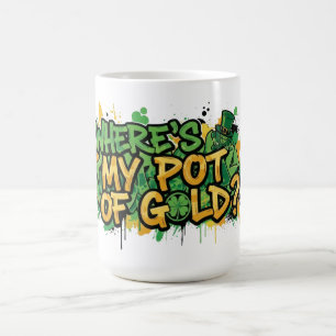 Wo ist mein Pot of Gold St. Patrick's Day Kaffeetasse