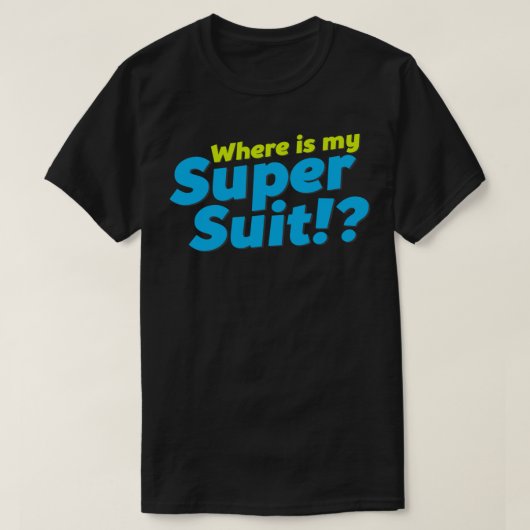 Wo ist mein Super-Anzug? Wesentlicher T - Shirt (Design vorne)