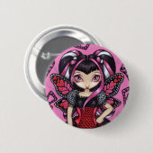 "Wo ist mein Valentinsgruß?" Knopf Button (Vorne & Hinten)