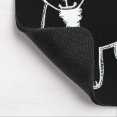 Wo ist meine Maus? Schwarze Katze Mousepad (Ecke)