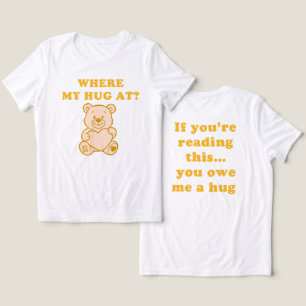 Wo ist meine Umarmung – Gelber Retro-Teddybär Lust Tri-Blend Shirt