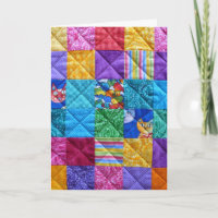 "Wo ist Miezekatze?" Patchwork-Geburtstags-Karte