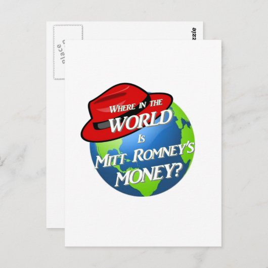 Wo ist Mitts Geld? Postkarte (Vorne/Hinten)