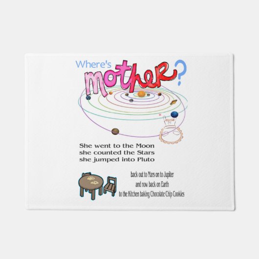 Wo ist Mutter? Fußmatte (Vorderseite)