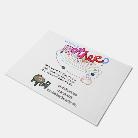 Wo ist Mutter? Fußmatte (Schrägansicht)