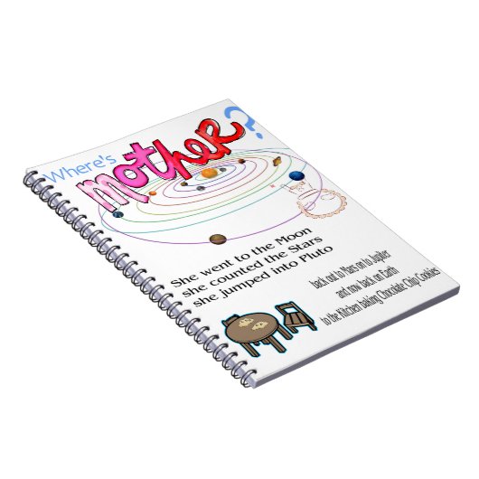 Wo ist Mutter? Notizbuch Notizblock (Rechte Seite)