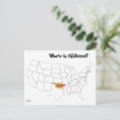 Wo ist Oklahoma? Postkarte (Stehend Vorderseite)