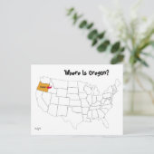 Wo ist Oregon? Postkarte (Stehend Vorderseite)