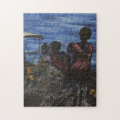 Wo ist Papa? Hafen Insel, Bahamas Puzzle (Vertikal)