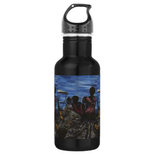 Wo ist Papa? Hafen Insel, Bahamas Trinkflasche