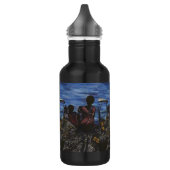 Wo ist Papa? Hafen Insel, Bahamas Trinkflasche (Links)