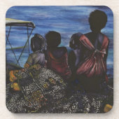 Wo ist Papa? Hafen Insel, Bahamas Untersetzer (Vorderseite)