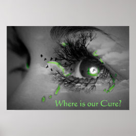 Wo ist unsere Heilung? Lyme Disease Awareness Post Poster