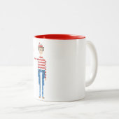 "Wo ist Waldo? "Pixel-Illustrations-Tasse Zweifarbige Tasse (VorderseiteRechts)