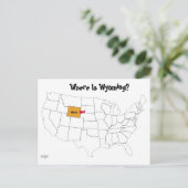 Wo ist Wyoming? Postkarte (Stehend Vorderseite)