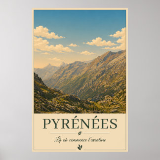 Wo jede Straße zum Wunder führt – Pyrénées Poster