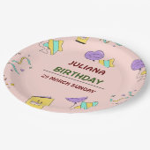 Wo jeder Biss eine Feier ist. Papierteller! Pappteller (Schrägansicht)