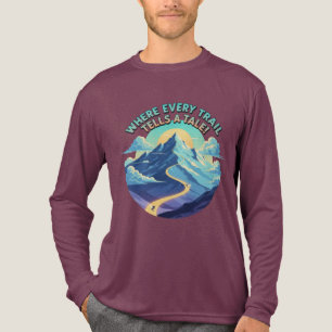 Wo jeder Weg eine Geschichte Ski erzählt Tri-Blend Shirt