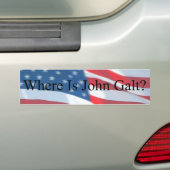 WO JOHN GALT-FLAG IST AUTOAUFKLEBER (Auf Auto)