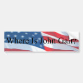 WO JOHN GALT-FLAG IST AUTOAUFKLEBER (Vorne)