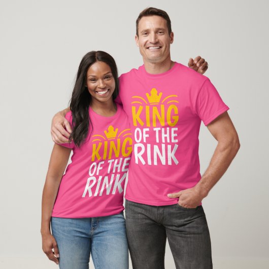 Wo King Of The Rink Roller Skating T-Shirt (Unisex)