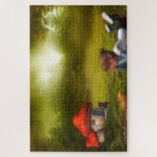 Wo Kobolde oder wo die kleinen Leute leben. Puzzle (Vertikal)