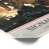 Wo Kompetenz und Courage Count - Signalkorps Poster (Ecke)