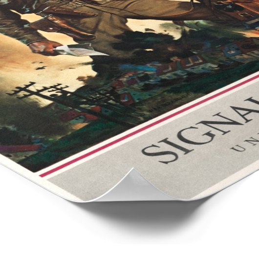 Wo Kompetenz und Courage Count - Signalkorps Poster (Ecke)