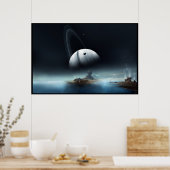 Wo laute Gewässer flüstern Poster (Küche)