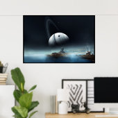 Wo laute Gewässer flüstern Poster (Heimbüro)